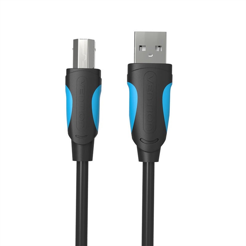كابل طابعة VENTION USB2.0 من ذكر إلى ذكر 10 مترًا/32.8 قدمًا كابل استبدال لطابعات وماسحات ضوئية من HP/Canon/Epson (أسود) - Image 1