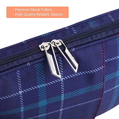 Protecta Phoenix Waterproof 13.3 Inch Laptop Sleeve Hand Bag Cover for Men & Women Ideal for Office & College, with Soft Plush Interiors - (Plaid Print) - Image 5