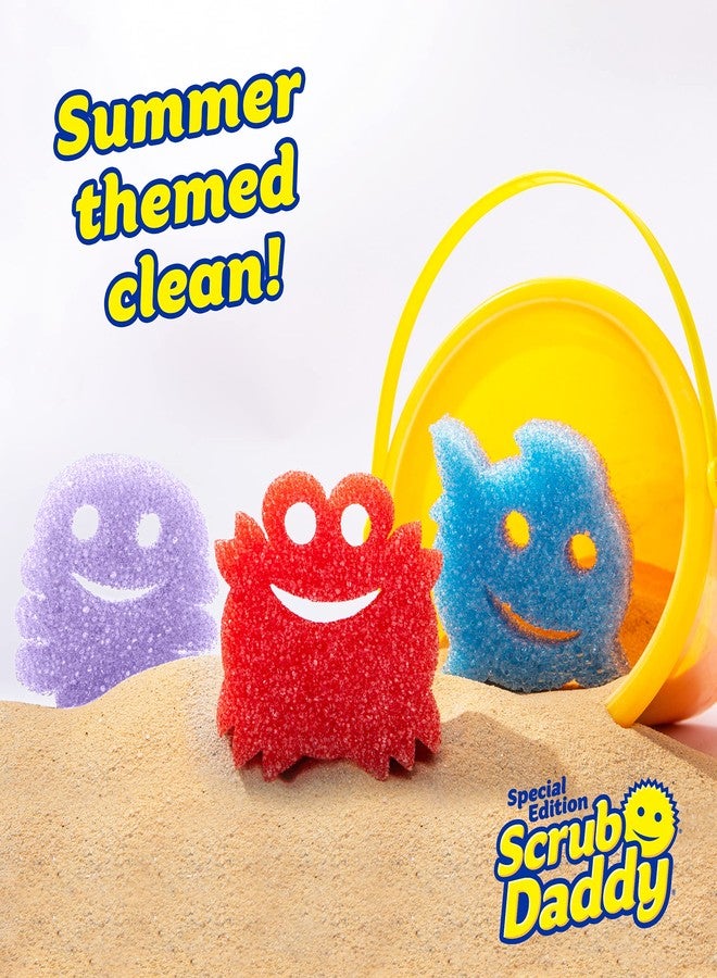 Scrub Daddy Sponge - Summer Shapes - Non- Scratch Scrubbers for Dishes and Home - 3ct - Image 2