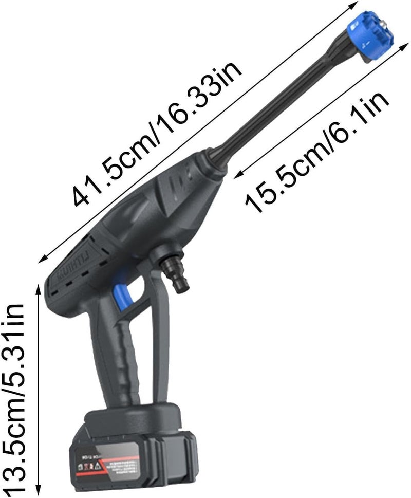 JANCOM 48V Portable Pressure Washer Gun with 6 in 1 Nozzle 48V Rechargeable Battery Pressure Washer for Car Floor Cleaning High Pressure Water Gun with Cordless Rechargeable 6 Ways to Spray - Image 3