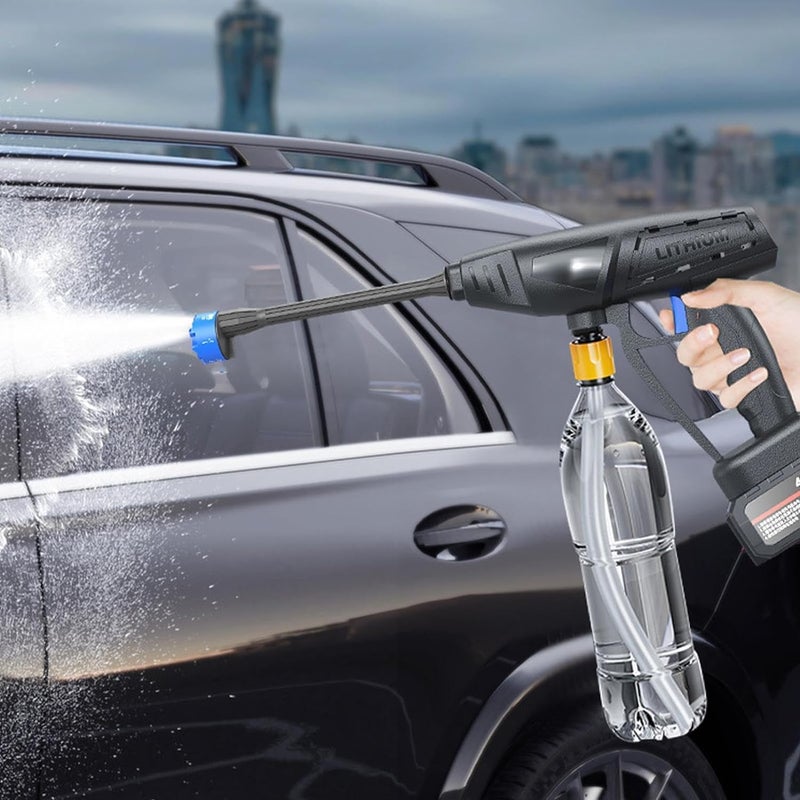 JANCOM 48V Portable Pressure Washer Gun with 6 in 1 Nozzle 48V Rechargeable Battery Pressure Washer for Car Floor Cleaning High Pressure Water Gun with Cordless Rechargeable 6 Ways to Spray - Image 4