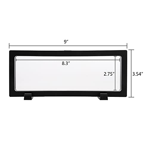 Dicunoy 6 PCS 3D Floating Display Case, Coins Display Stand Holder for Jewelry, Large Suspension Money Frame Box for Dollar Bill, Medallions, Fossils, Rocks, Stamps, 9" x 3.54" x 0.75" - Image 2