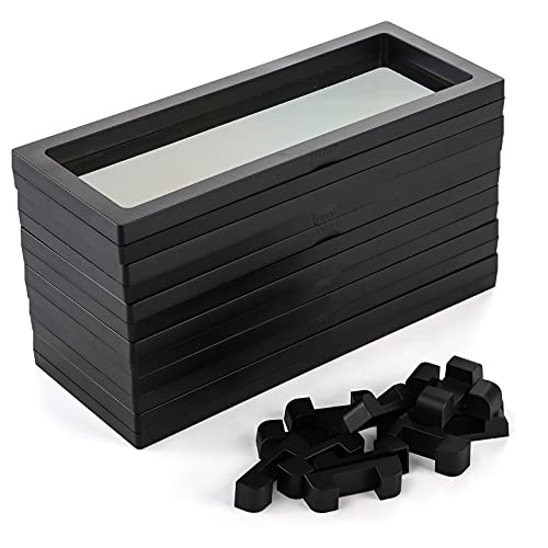 Dicunoy 6 PCS 3D Floating Display Case, Coins Display Stand Holder for Jewelry, Large Suspension Money Frame Box for Dollar Bill, Medallions, Fossils, Rocks, Stamps, 9" x 3.54" x 0.75" - Image 4