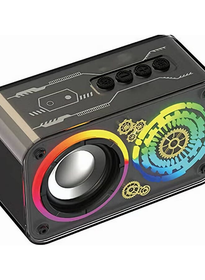 Lenyes Wireless Speaker S843 2400 mAh With RGB Light - Image 2