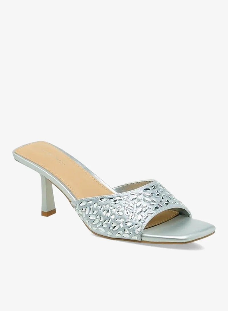 Flora Bella By Shoexpress Women Embellished Flared Heel Sandals Ramadan Collection