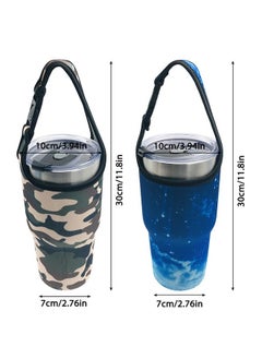 DanziX DanziX 30oz Tumbler Carrier Holder, 6 Pack Neoprene Tumbler Carrier for 30oz Vacuum Travel Insulated Mug-6 Colors  - Image 2
