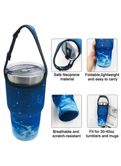 DanziX DanziX 30oz Tumbler Carrier Holder, 6 Pack Neoprene Tumbler Carrier for 30oz Vacuum Travel Insulated Mug-6 Colors  - Image 4