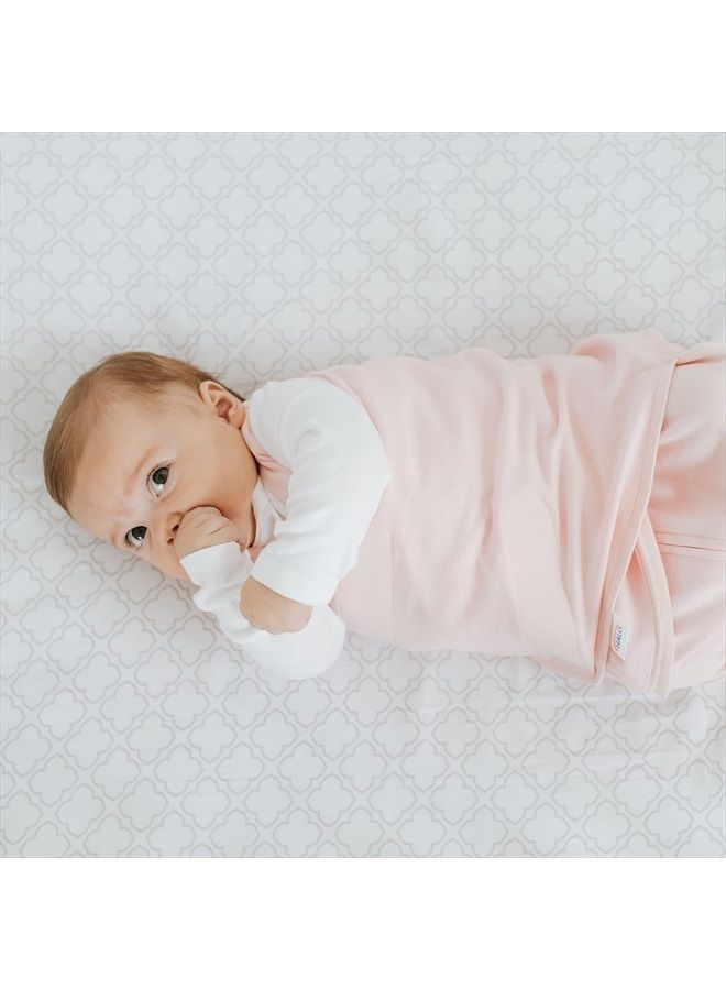 Halo 100% Cotton Sleepsack Swaddle, 3-Way Adjustable Wearable Blanket, TOG 1.5, Soft Pink, Newborn, 0-3 Months - Image 5