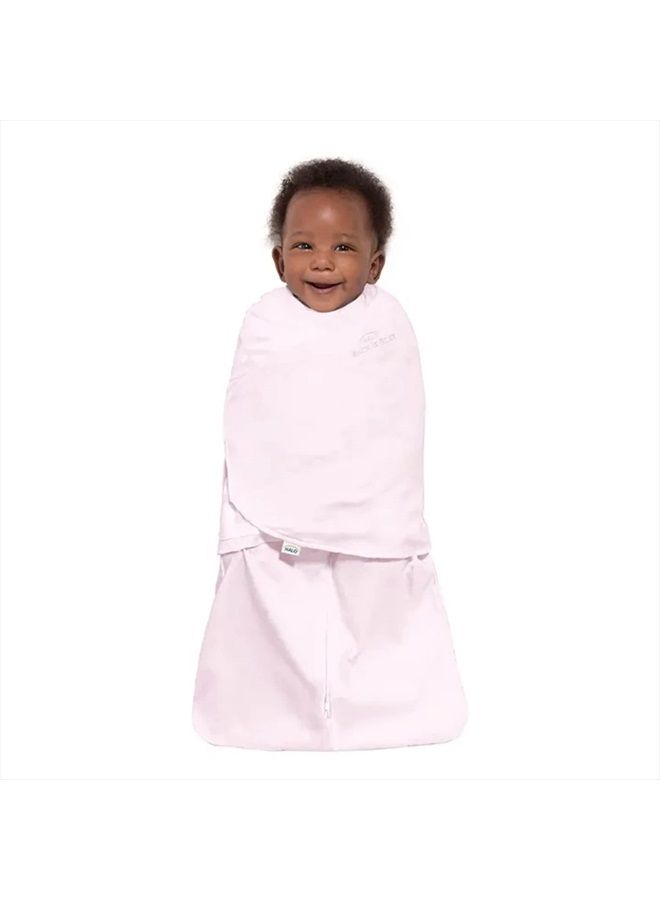 Halo 100% Cotton Sleepsack Swaddle, 3-Way Adjustable Wearable Blanket, TOG 1.5, Soft Pink, Newborn, 0-3 Months - Image 2