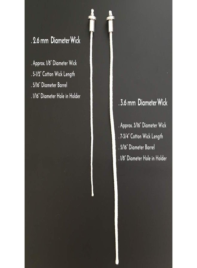 Firefly Fuels Small 5/16” Aluminum Wick Holders with 3.6mm Cotton Wicks 10-Pack - Pre-Threaded Reusable Set for Small Refillable Oil Lamps, Reusable Candles and Mason Jars - Image 5