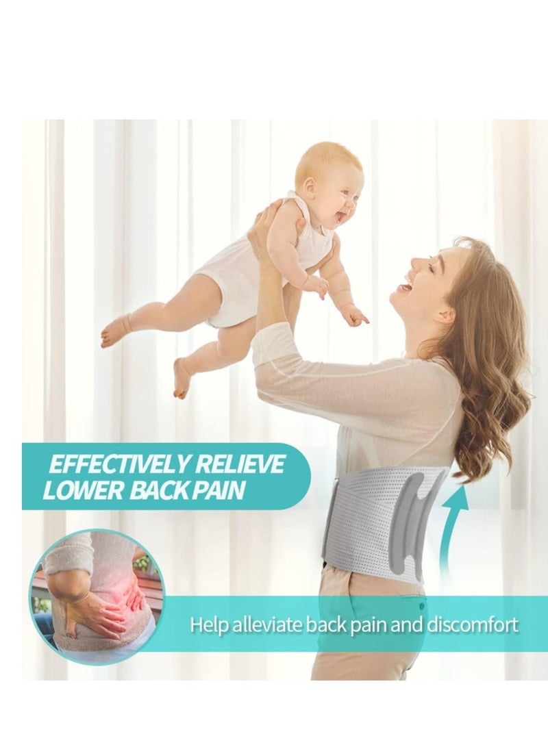 SYOSI دعامة الظهر للنساء والرجال، لتخفيف آلام أسفل الظهر، حزام دعم الظهر القابل للتنفس والملائم للأعمال اليومية، حزام دعم أسفل الظهر القابل للتعديل للجنف والانزلاق الغضروفي وآلام الظهر - Image 5
