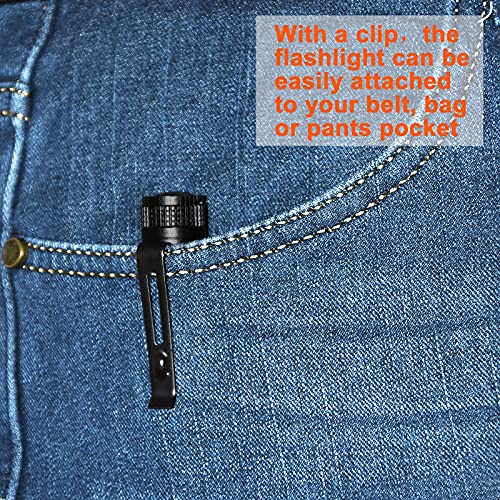 Beieverluck 10 Pack Small Mini Flashlights, Pocket Flashlight Penlight with Clip, Tactical Pen Light for Camping Outdoor Emergency Inspection Fathers Gifts for Dad Husband - Image 5