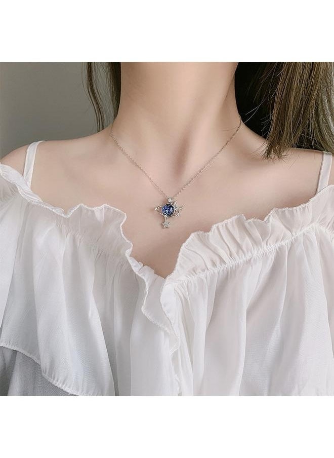 yongsheng Star Necklace, Star Moon Surrounding Fantasy Planet Stars Necklaces, Gift for Daughter, Granddaughter and Ladies, Friendship, Family, Love Jewelry  - Image 3