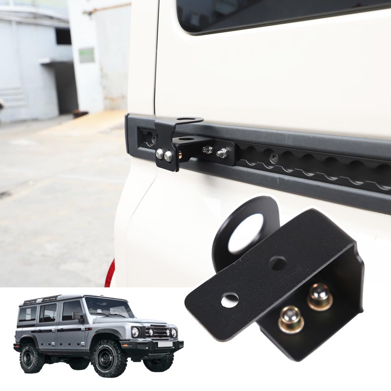 Bekantogy Car Antenna Mount Compatible with Ineos Grenadier 20202024 Right Rear Side Ladder Antenna Bracket Carbon Steel Flagpole Holder Antenna Bracket Automotive Exterior Accessories - Image 2