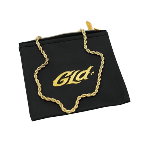 GLD قلادة سلسلة حبل GLD - 4 مم، 20 بوصة، مطلية بالذهب عيار 18 قيراط - مشبك مقاوم للسرقة، مقاوم للعرق، مقاوم للتلاشي - جودة مدى الحياة، مصممة في ميامي - Image 1