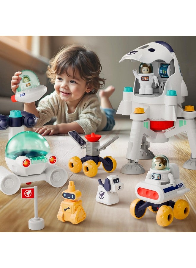 iPlay, iLearn Kids Space Toys, Spaceship Adventure Planet Playset W/ 2 Astronaut Rocket Shuttle, Boy Educational STEM Outer Space Solar System Toy, Cool Birthday Gift 3 4 5 6 7 8 Year Old Girl Toddler - Image 1
