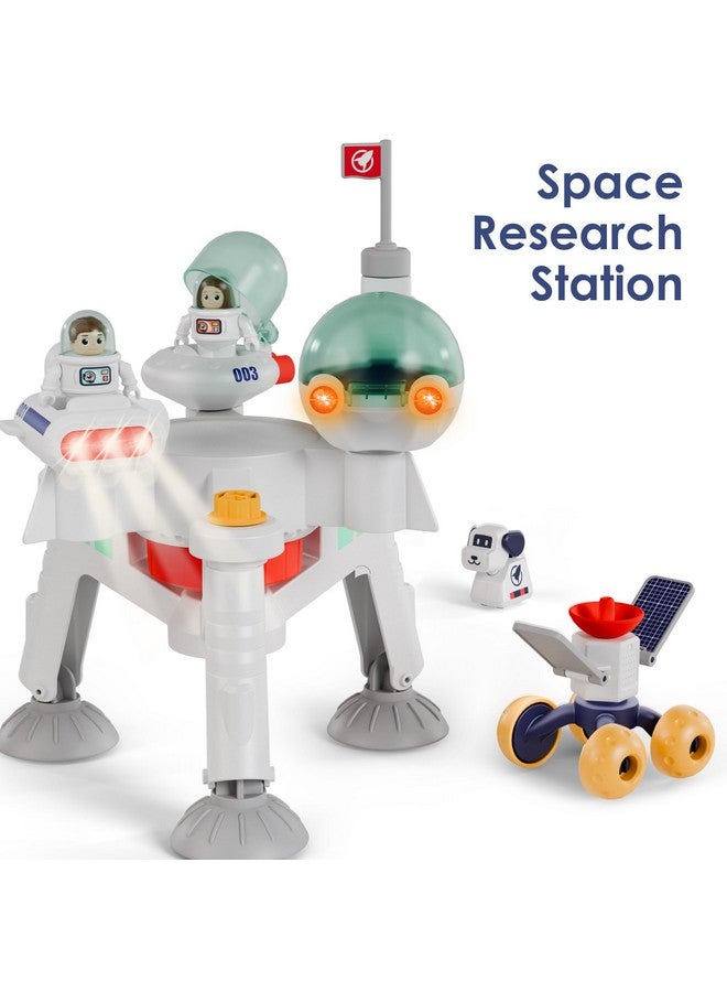 iPlay, iLearn Kids Space Toys, Spaceship Adventure Planet Playset W/ 2 Astronaut Rocket Shuttle, Boy Educational STEM Outer Space Solar System Toy, Cool Birthday Gift 3 4 5 6 7 8 Year Old Girl Toddler - Image 3