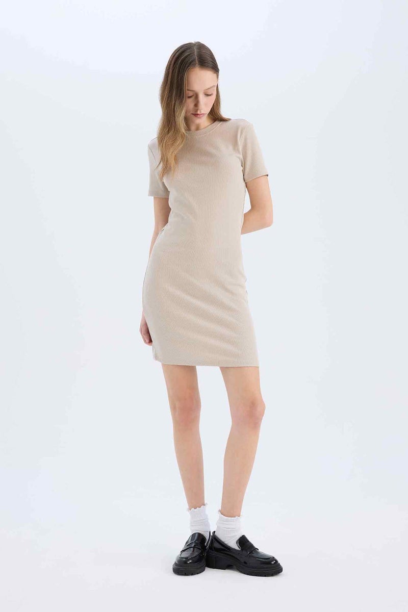 DeFacto Bodycon Crew Neck Camisole Mini Dress - Image 1