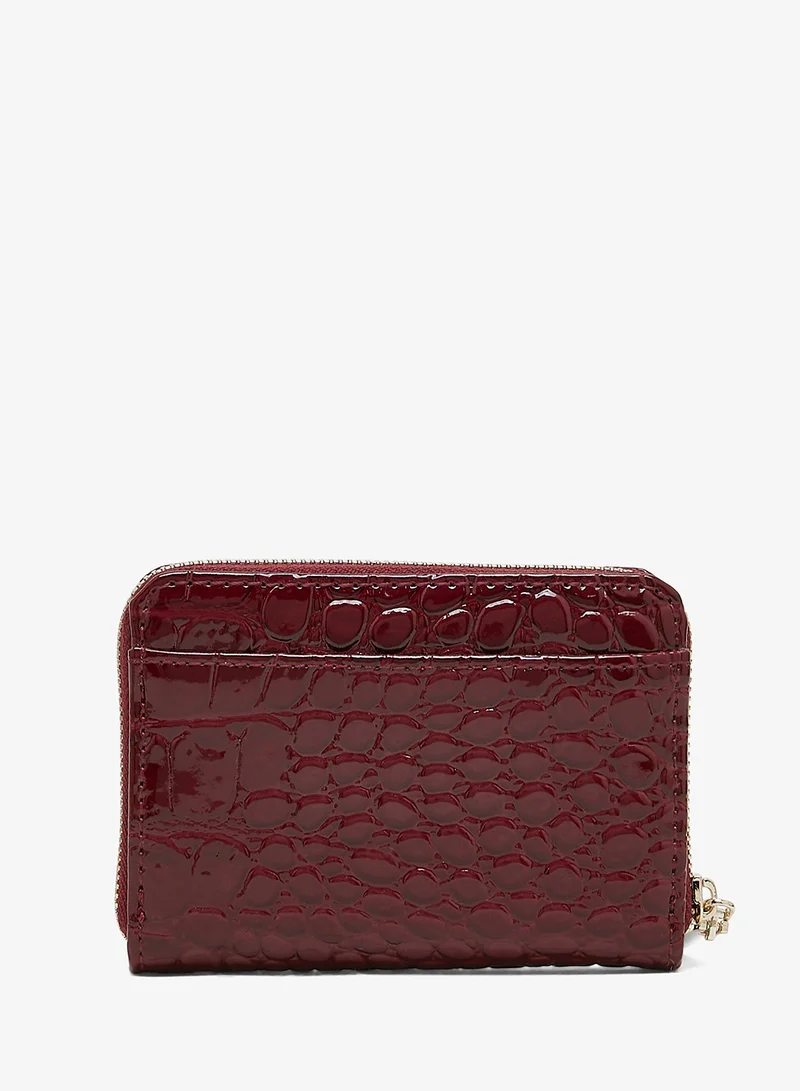 Ted Baker Varlee Croc Effect Small Zip Around Wallet