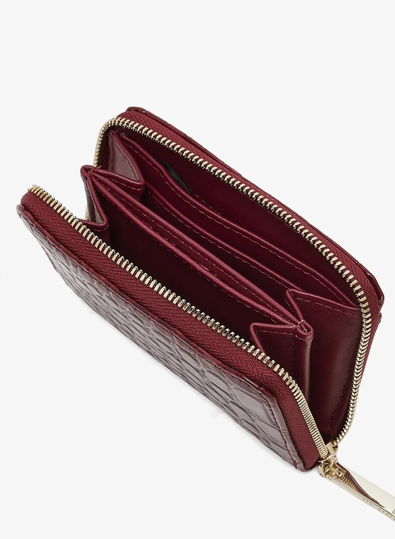 Ted Baker Varlee Croc Effect Small Zip Around Wallet