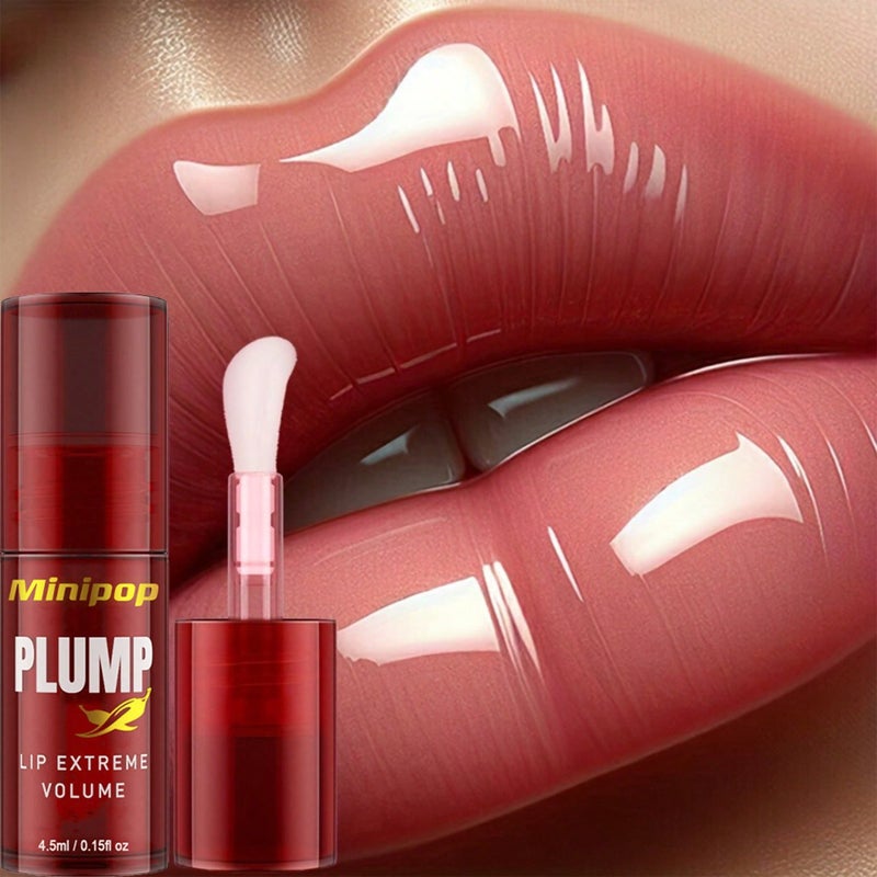 1pc Moisturizing Plumping Lip Oil, Chili Ginger Lip Oil - Image 4