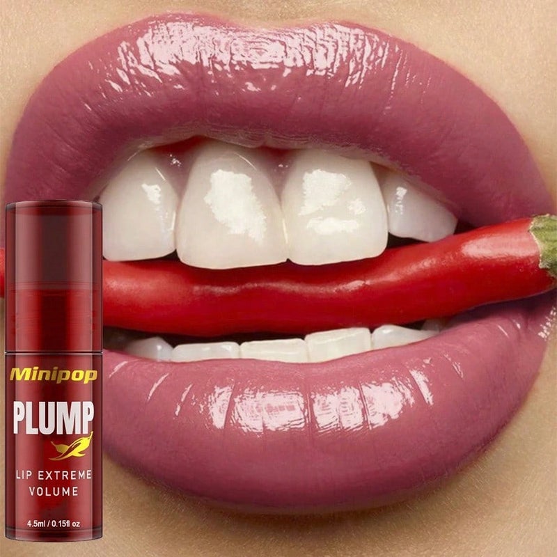 1pc Moisturizing Plumping Lip Oil, Chili Ginger Lip Oil - Image 2