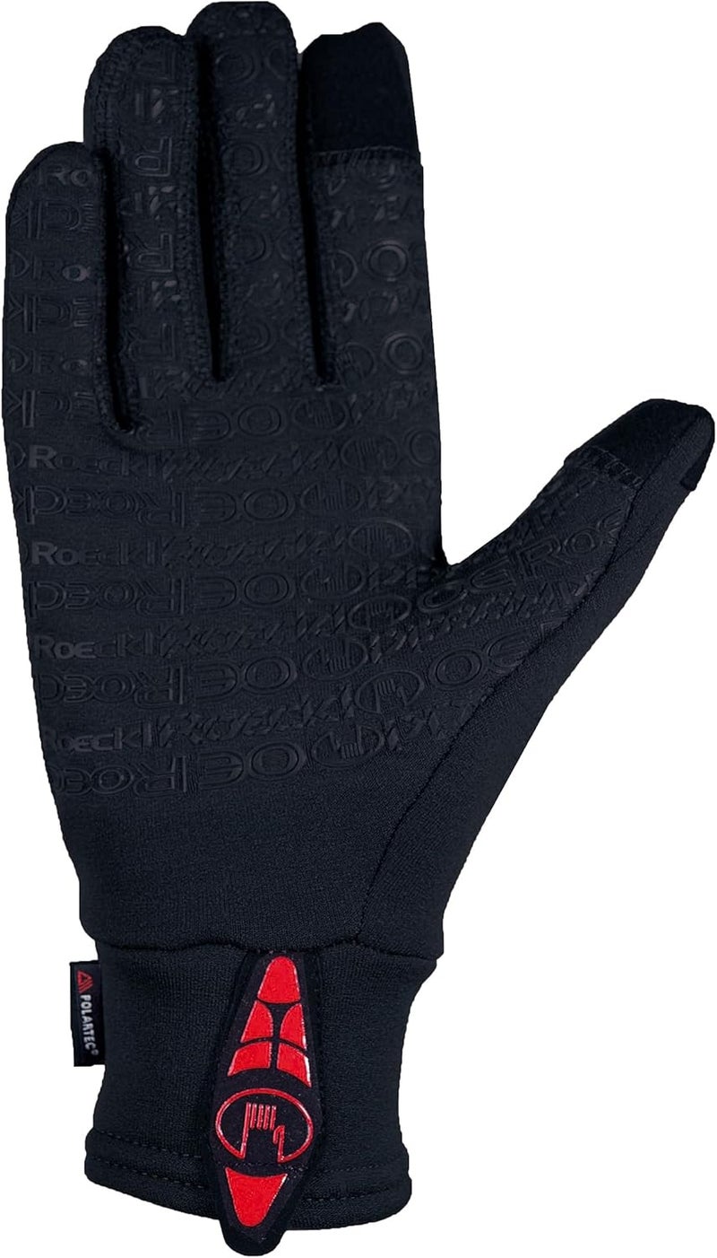 Nan Roeckl Weldon Winter Riding Gloves - Touchscreen Compatible, Size 6, Black - Image 2