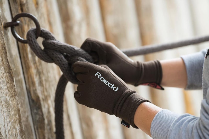 Nan Roeckl Weldon Winter Riding Gloves - Touchscreen Compatible, Size 6, Black - Image 4