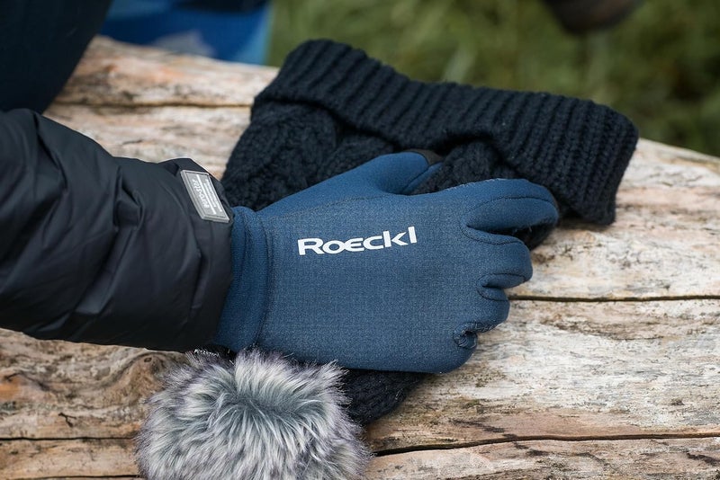 Nan Roeckl Weldon Winter Riding Gloves - Touchscreen Compatible, Size 6, Black - Image 3