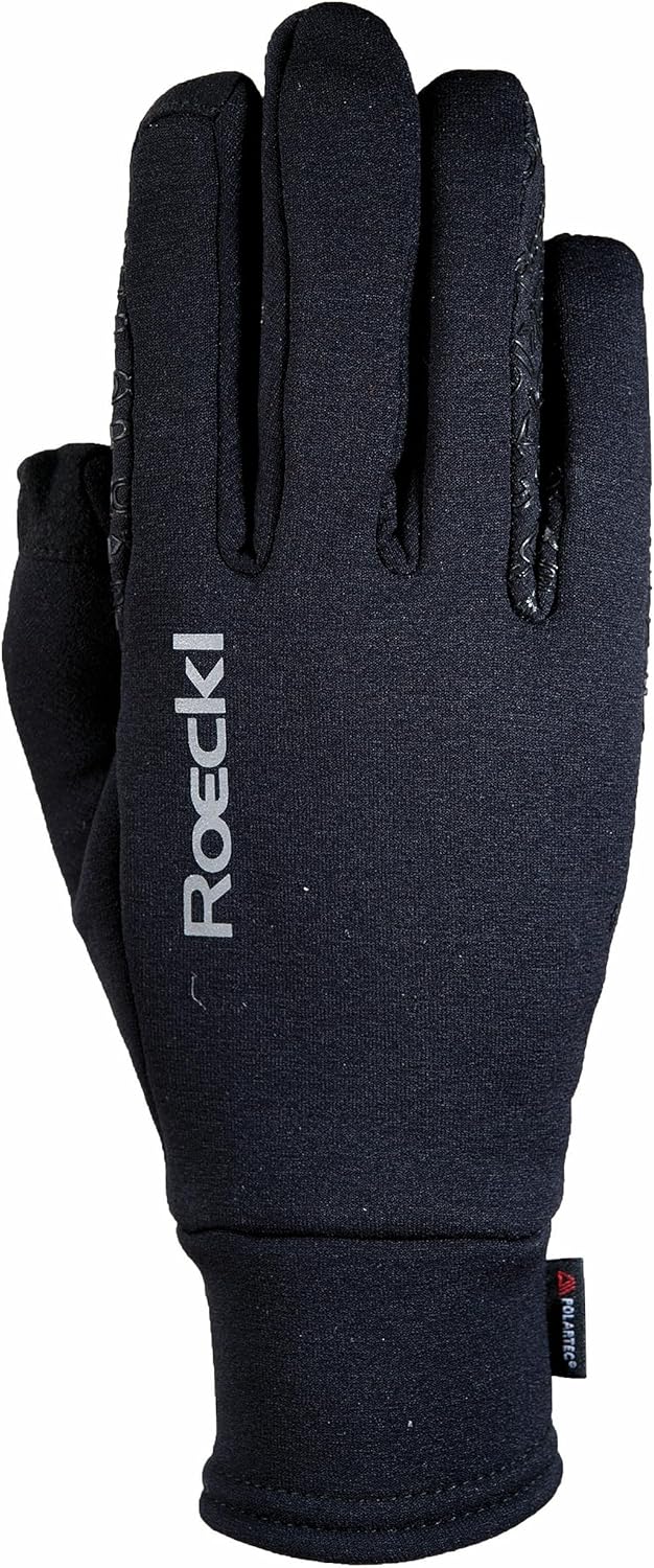 Nan Roeckl Weldon Winter Riding Gloves - Touchscreen Compatible, Size 6, Black - Image 1
