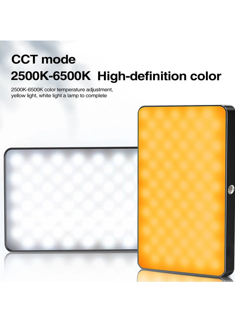Excefore W160C Portable Video Light, Dimmable Rechargeable Photography Fill Light, High Brightness High CRI LED Camera Light For Vlog Live Streaming Video Conference, (1pc, W160C Single Lamp) - Image 2