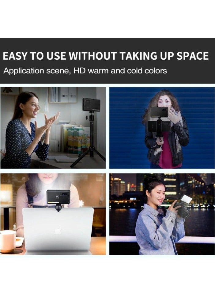 Excefore W160C Portable Video Light, Dimmable Rechargeable Photography Fill Light, High Brightness High CRI LED Camera Light For Vlog Live Streaming Video Conference, (1pc, W160C Single Lamp) - Image 3