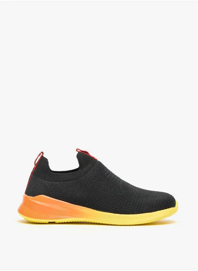 Dash Boys Ombre Textured Slip-On Sports Shoes