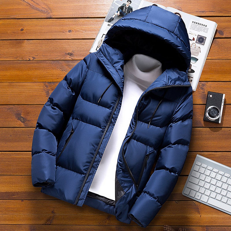 Cotton-Padded Coat Men'S Winter Coat 2020 New Korean Style Trendy Winter Thickened Cotton-Padded Coat Winter Fashionable Brand Down Cotton-Padded Coat - Image 5