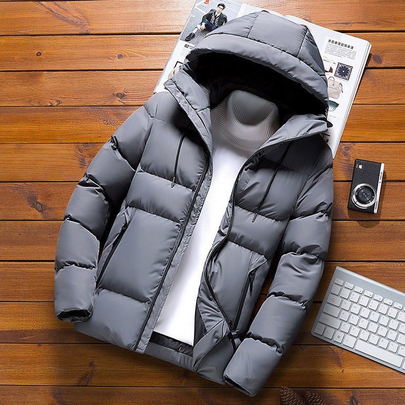 Cotton-Padded Coat Men'S Winter Coat 2020 New Korean Style Trendy Winter Thickened Cotton-Padded Coat Winter Fashionable Brand Down Cotton-Padded Coat - Image 1