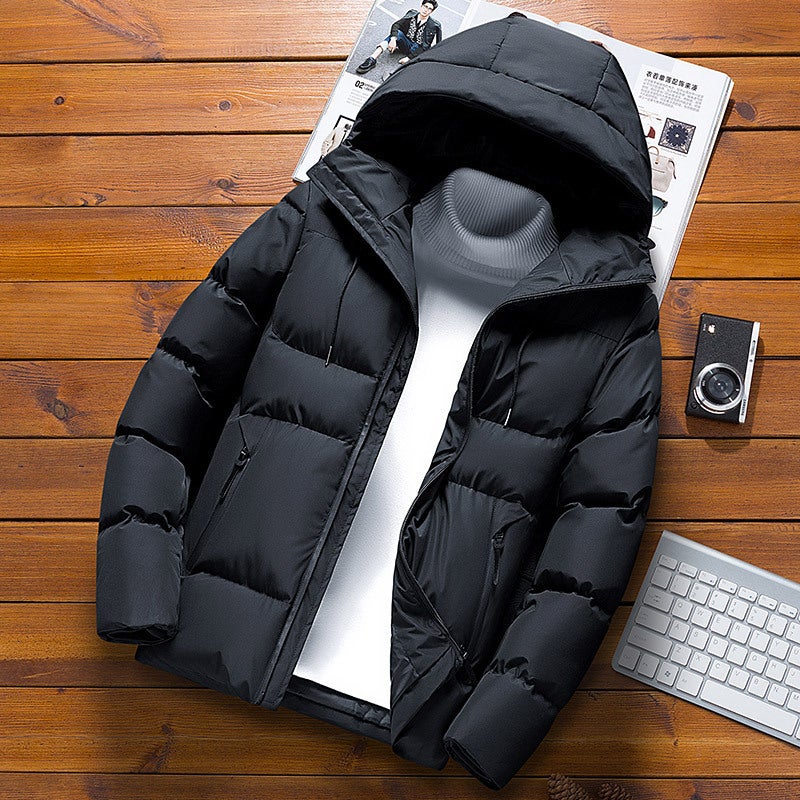 Cotton-Padded Coat Men'S Winter Coat 2020 New Korean Style Trendy Winter Thickened Cotton-Padded Coat Winter Fashionable Brand Down Cotton-Padded Coat - Image 3