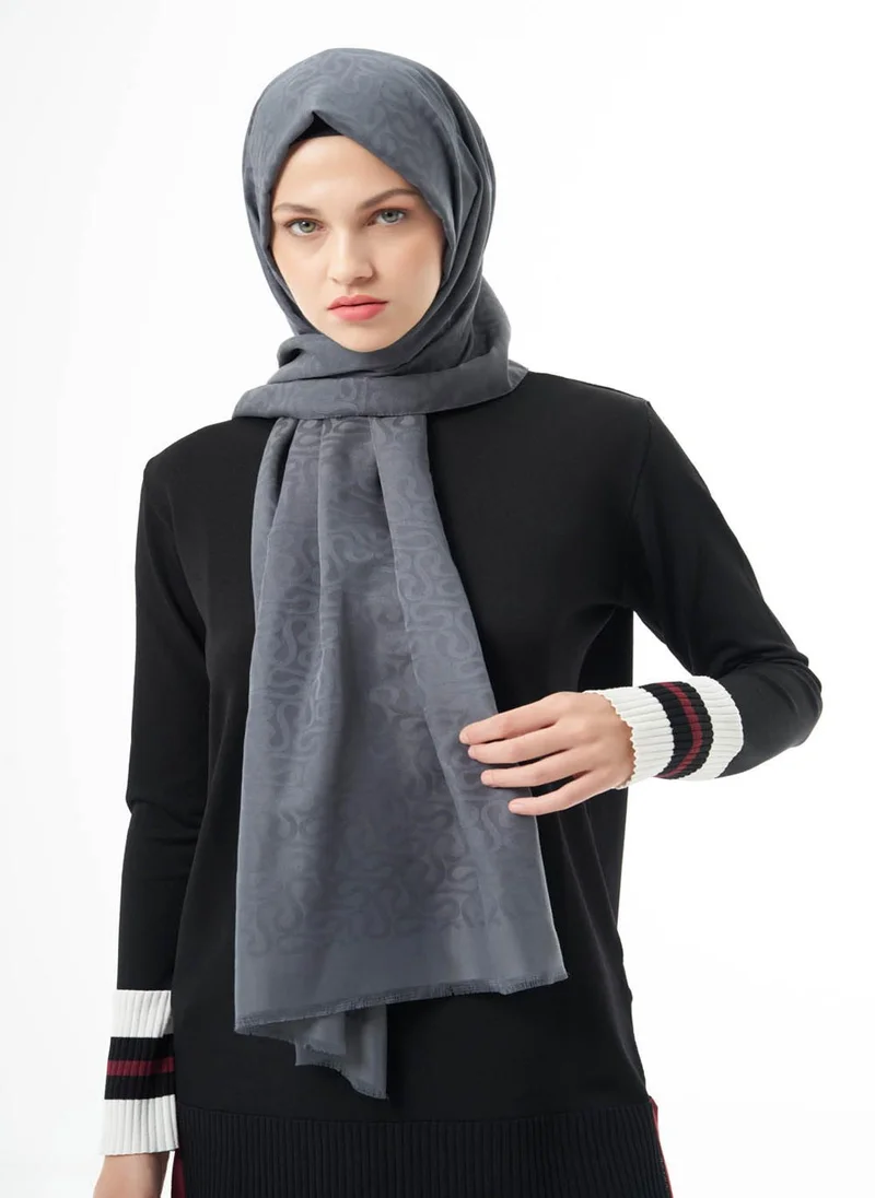 MIZALLE His Jacquard Shawl
