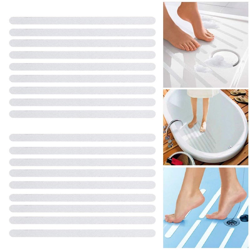 Anti-slip floor stickers - anti-slip bathroom stickers, shower and bathtub safety strips to protect the bathroom floor (16pcs) - Image 3