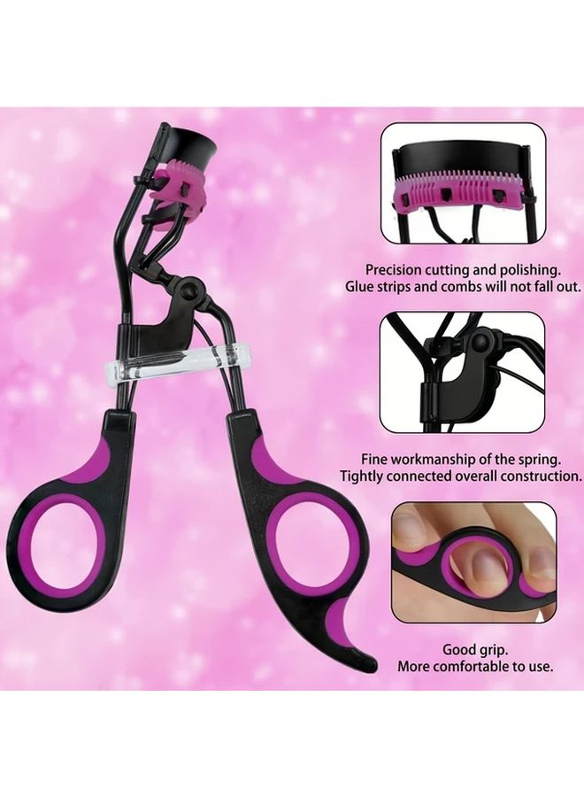 15Pcs Rose Gold Eyelash Curler Set With Replacement Pads And Essential Makeup Tools - Image 4