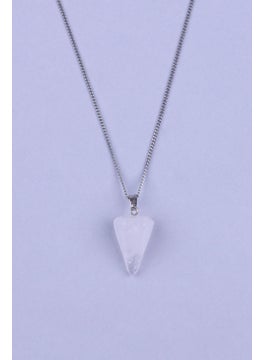 Güneş Avm GÜNEŞAVM Crystal Quartz Natural Stone Necklace 