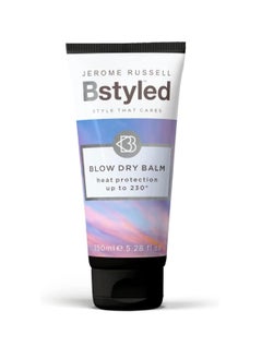 Jerome Russell Blow Dry Balm Extend your Blow Dry and Keep Hair Moisturised Heat Protection for Hair and Scalp Treatment with Pomegranate and Turmeric Vegan 150ml  - Image 1