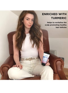 Jerome Russell Blow Dry Balm Extend your Blow Dry and Keep Hair Moisturised Heat Protection for Hair and Scalp Treatment with Pomegranate and Turmeric Vegan 150ml  - Image 3