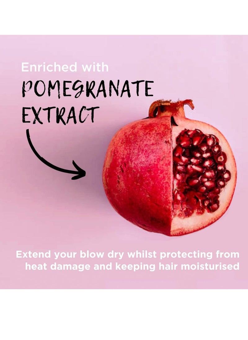 Jerome Russell Blow Dry Balm Extend your Blow Dry and Keep Hair Moisturised Heat Protection for Hair and Scalp Treatment with Pomegranate and Turmeric Vegan 150ml  - Image 5