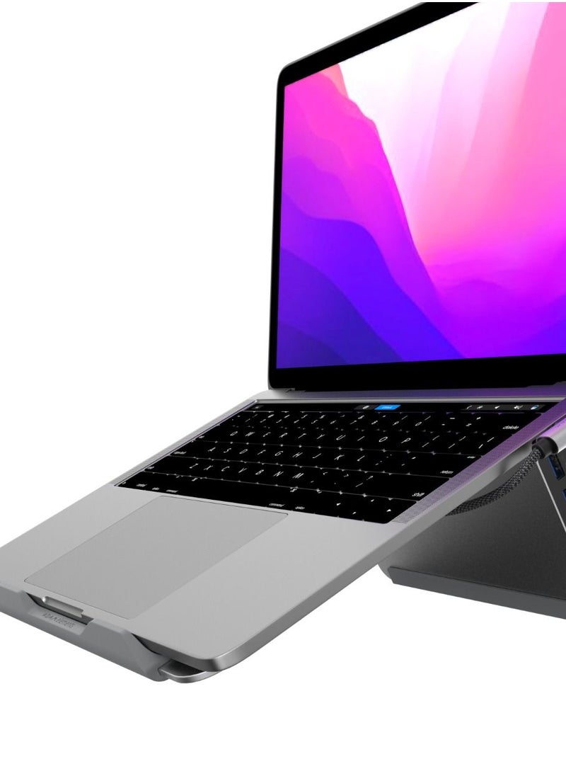 CASA HUB Stand USB-C 5-in-1 Laptop Stand Hub