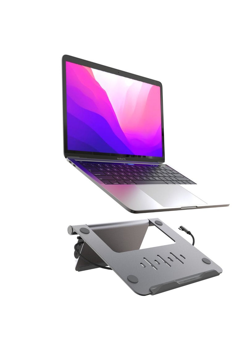 CASA HUB Stand USB-C 5-in-1 Laptop Stand Hub