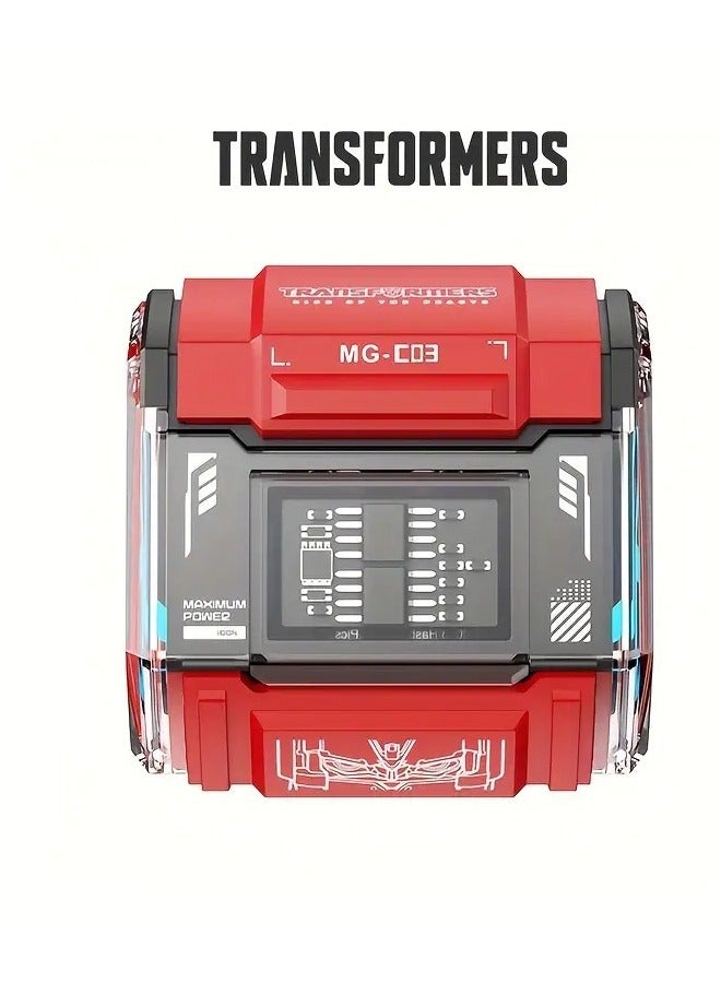 Transformers MG-C03 Wireless Bluetooth Earbuds Gaming Headphones Long Battery Life Headset Low Latency HIFI Stereo Sound with Music Noise Cancellation Calls Red - Image 1
