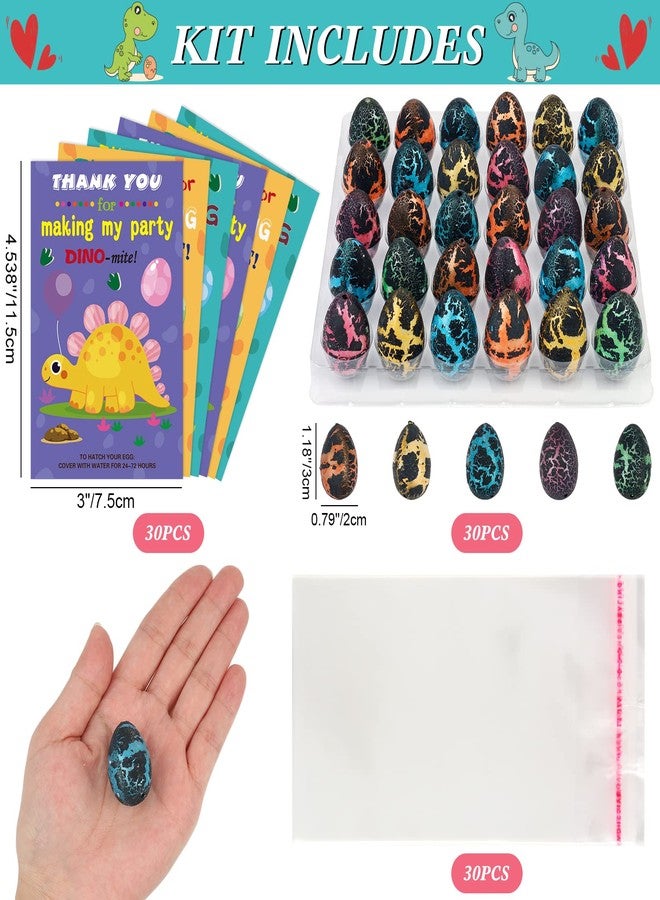 ANPHILE Dinosaur Party Favors, 30 Pack Hatching Dinosaur Eggs with Card Bulk - Dino Birthday Goodie Bag Stuffers , Novelty Birthday Party Favors for Kids - Image 5