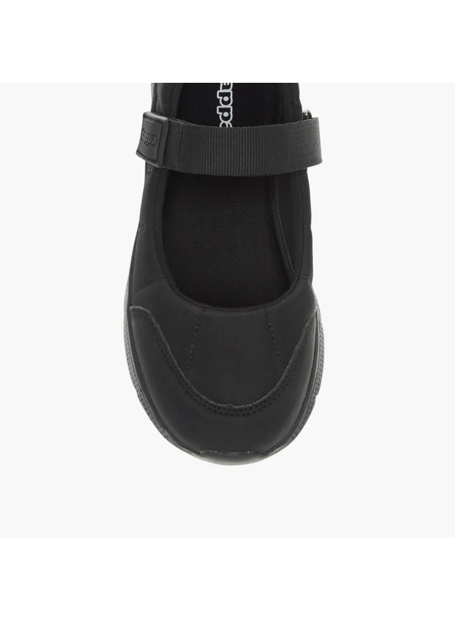 Kappa Girls' Pull Tab Detail School Shoes with Hook and Loop Closure