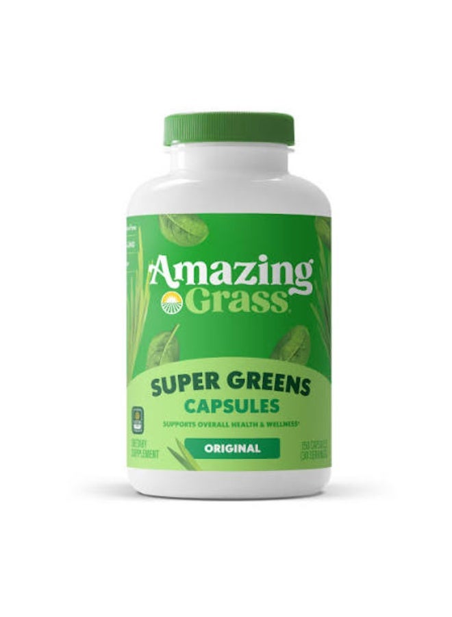 Amazing Grass, Super Greens, 150 Capsules - Image 1