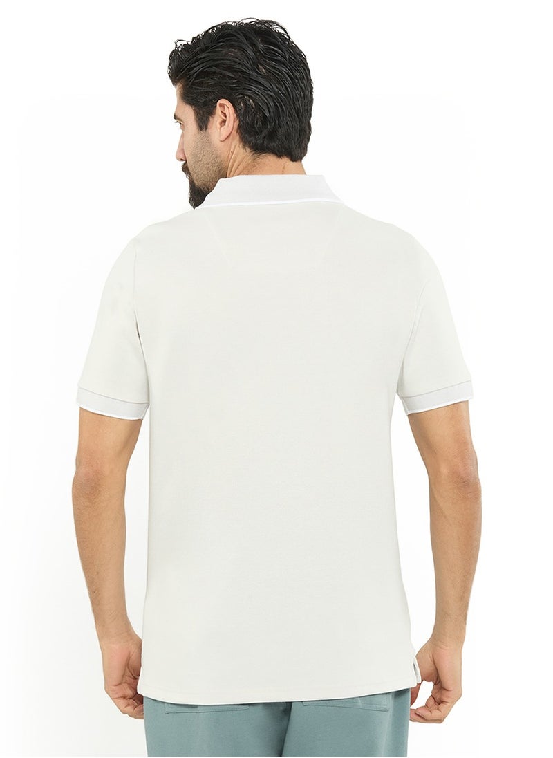 NAUTICA Essential Regular Fit Cotton Blend Logo Polo Shirt  - Image 3